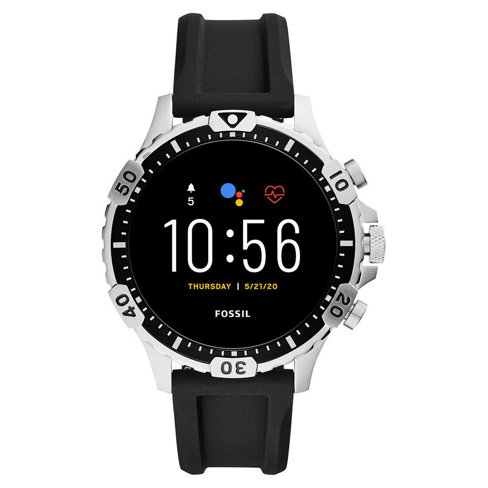 Watch strap Fossil FTW4041 Silicone Black 22mm